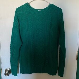 GAP Forest Green Cable Knit Sweater